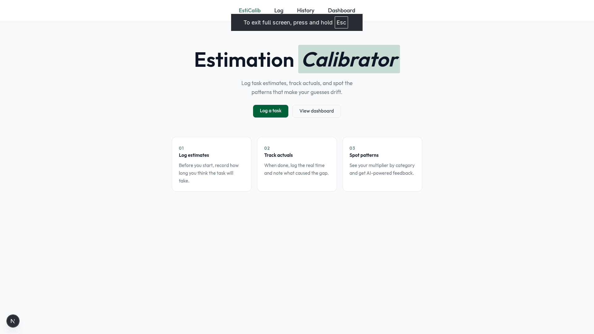 Estimation Calibrator
